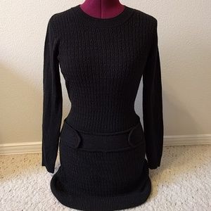 Black sweater dress